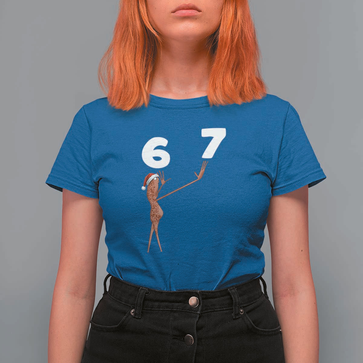 67 Six Seven Christmas T Shirt For Women Marcus The Worm Meme - Wonder Print Shop