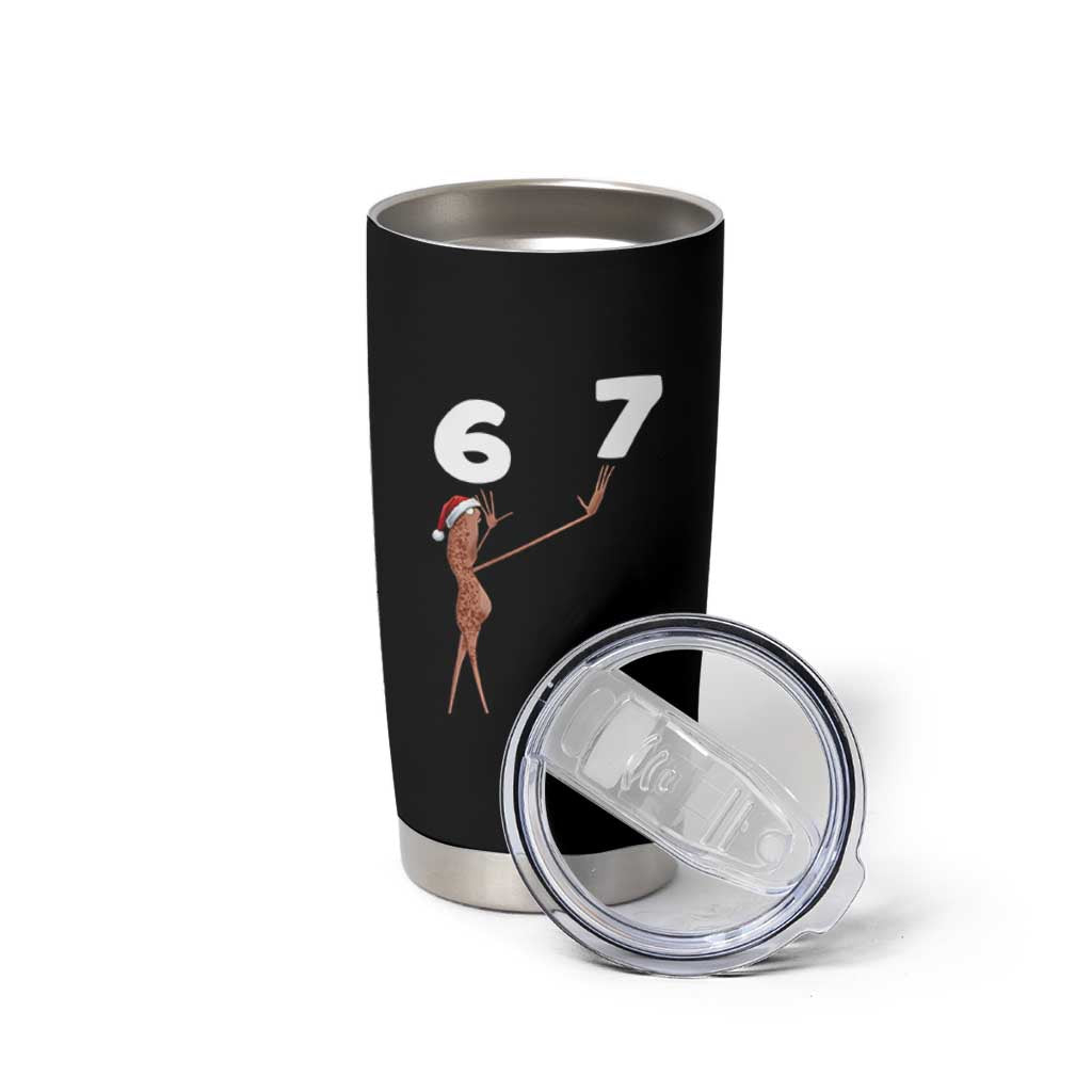 67 Six Seven Christmas Tumbler Cup Marcus The Worm Meme - Wonder Print Shop