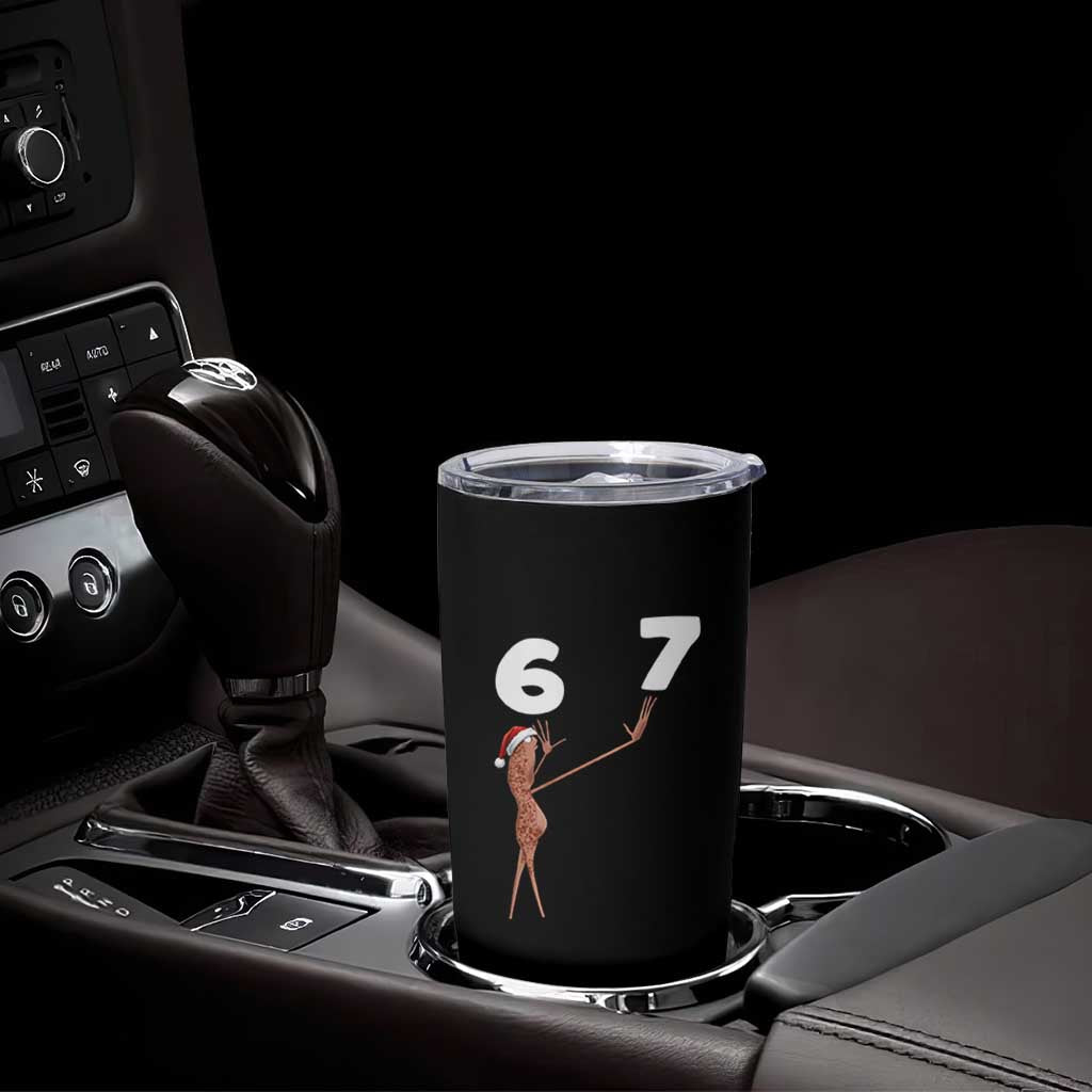 67 Six Seven Christmas Tumbler Cup Marcus The Worm Meme - Wonder Print Shop