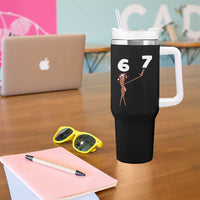67 Six Seven Christmas Tumbler With Handle Marcus The Worm Meme - Wonder Print Shop