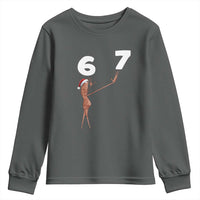 67 Six Seven Christmas Youth Sweatshirt Marcus The Worm Meme - Wonder Print Shop