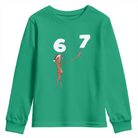 67 Six Seven Christmas Youth Sweatshirt Marcus The Worm Meme - Wonder Print Shop