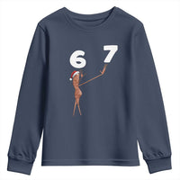 67 Six Seven Christmas Youth Sweatshirt Marcus The Worm Meme - Wonder Print Shop