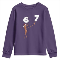 67 Six Seven Christmas Youth Sweatshirt Marcus The Worm Meme - Wonder Print Shop