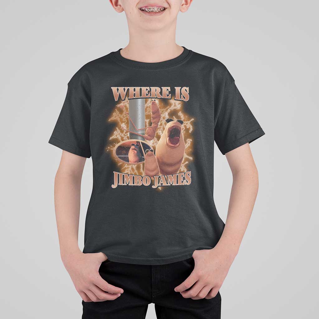 Marcus The Worm Meme T Shirt For Kid Where Is Jimbo James - Wonder Print Shop