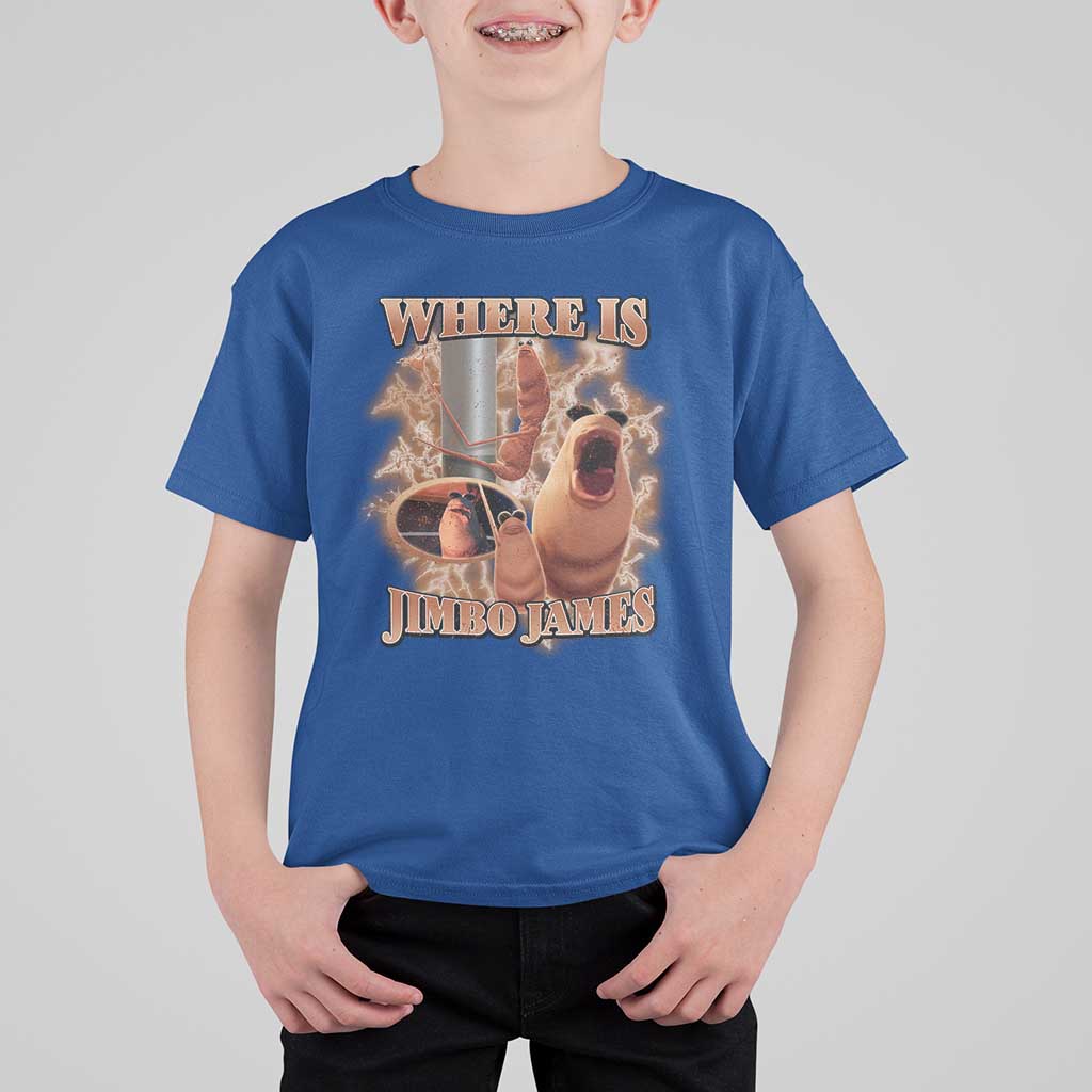 Marcus The Worm Meme T Shirt For Kid Where Is Jimbo James - Wonder Print Shop