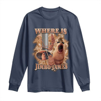 Marcus The Worm Meme Long Sleeve Shirt Where Is Jimbo James - Wonder Print Shop