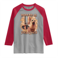 Marcus The Worm Meme Raglan Shirt Where Is Jimbo James - Wonder Print Shop