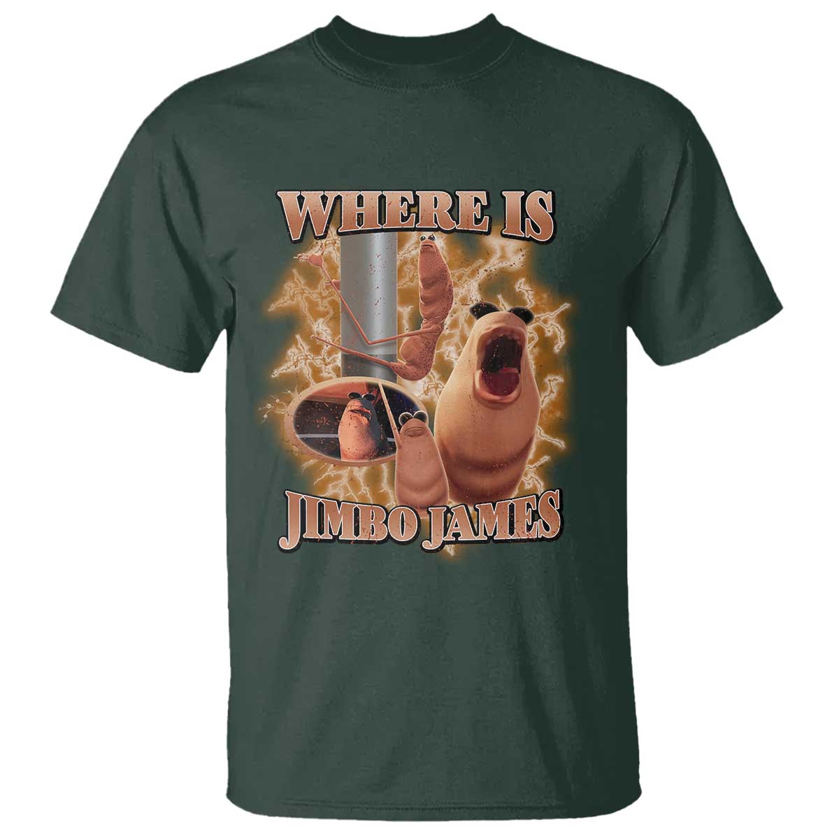 Marcus The Worm Meme T Shirt Where Is Jimbo James - Wonder Print Shop