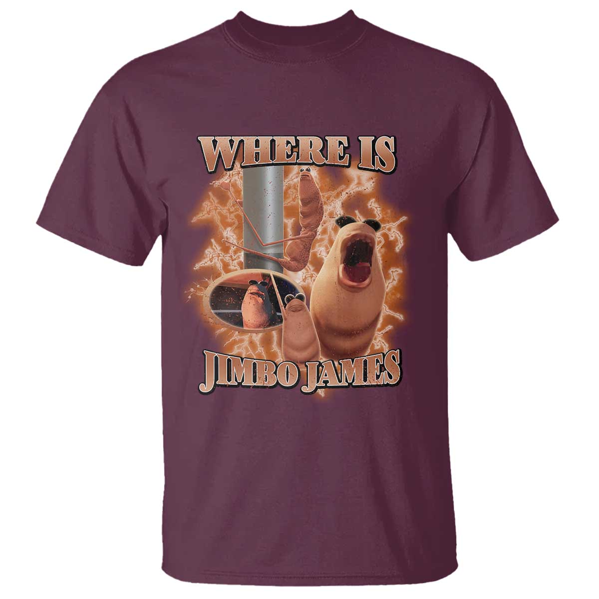 Marcus The Worm Meme T Shirt Where Is Jimbo James - Wonder Print Shop