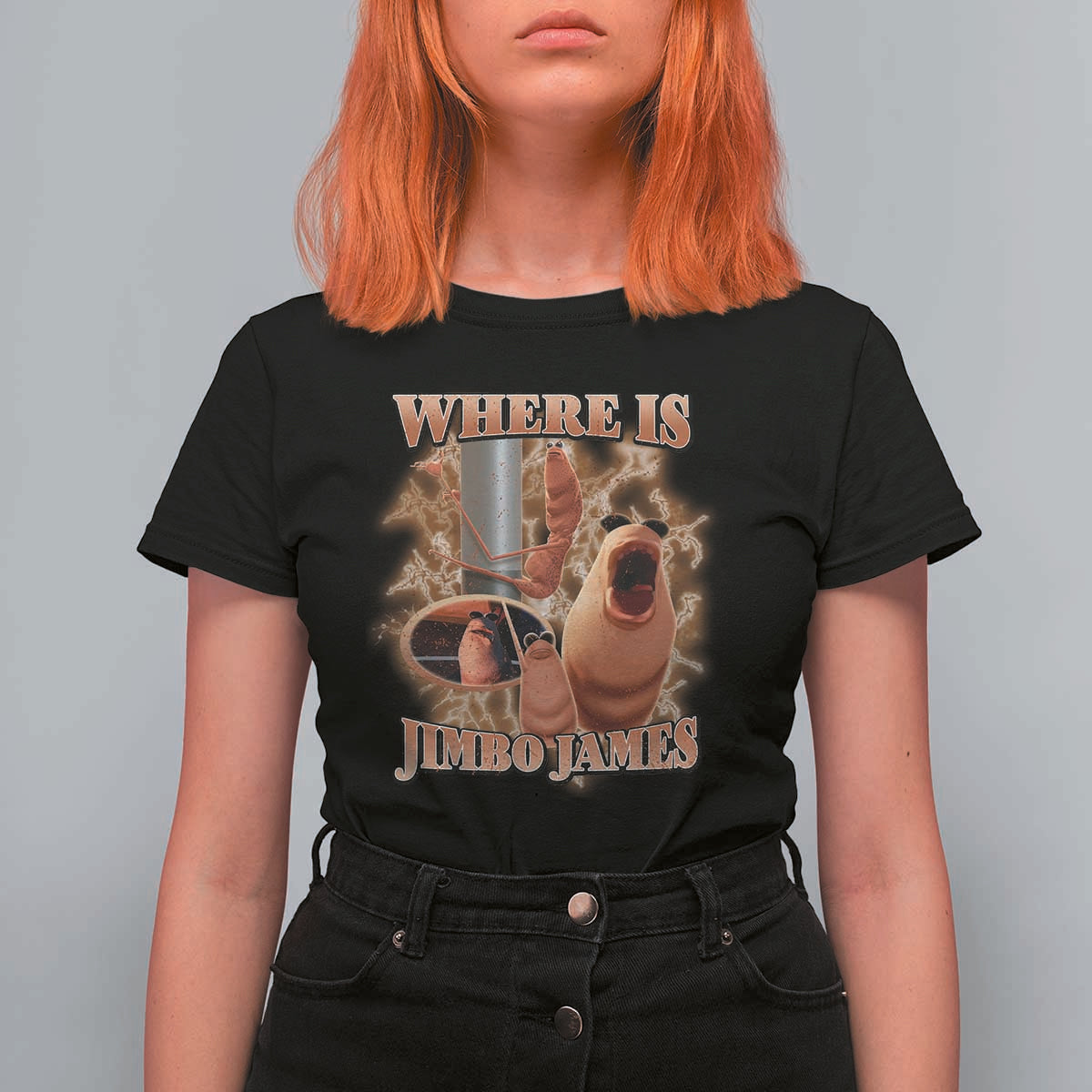 Marcus The Worm Meme T Shirt For Women Where Is Jimbo James - Wonder Print Shop