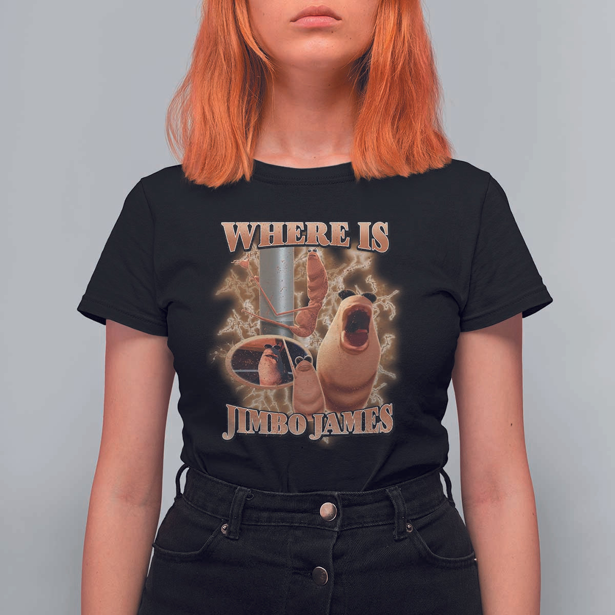 Marcus The Worm Meme T Shirt For Women Where Is Jimbo James - Wonder Print Shop