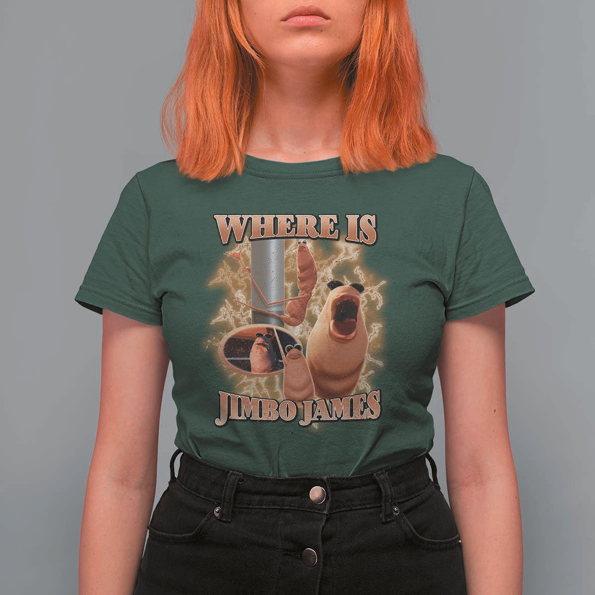 Marcus The Worm Meme T Shirt For Women Where Is Jimbo James - Wonder Print Shop