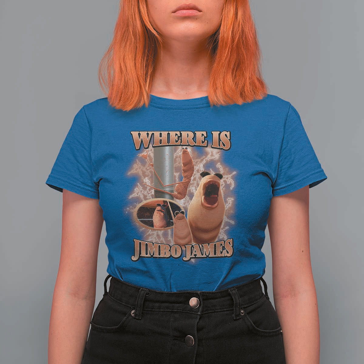 Marcus The Worm Meme T Shirt For Women Where Is Jimbo James - Wonder Print Shop
