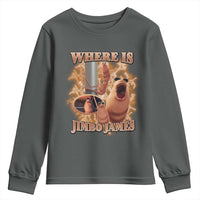 Marcus The Worm Meme Youth Sweatshirt Where Is Jimbo James - Wonder Print Shop