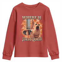 Marcus The Worm Meme Youth Sweatshirt Where Is Jimbo James - Wonder Print Shop
