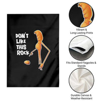 Marcus The Worm Meme Garden Flag Do Not Like This Rock - Wonder Print Shop