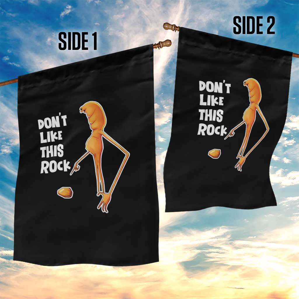 Marcus The Worm Meme Garden Flag Do Not Like This Rock - Wonder Print Shop
