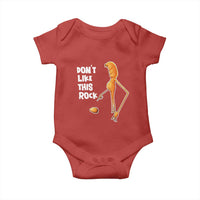 Marcus The Worm Meme Baby Onesie Do Not Like This Rock - Wonder Print Shop