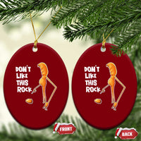 Marcus The Worm Meme Ceramic Ornament Do Not Like This Rock - Wonder Print Shop