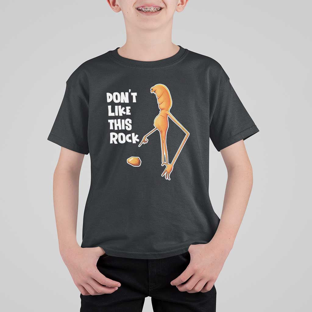 Marcus The Worm Meme T Shirt For Kid Do Not Like This Rock - Wonder Print Shop