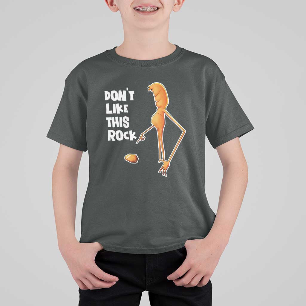Marcus The Worm Meme T Shirt For Kid Do Not Like This Rock - Wonder Print Shop