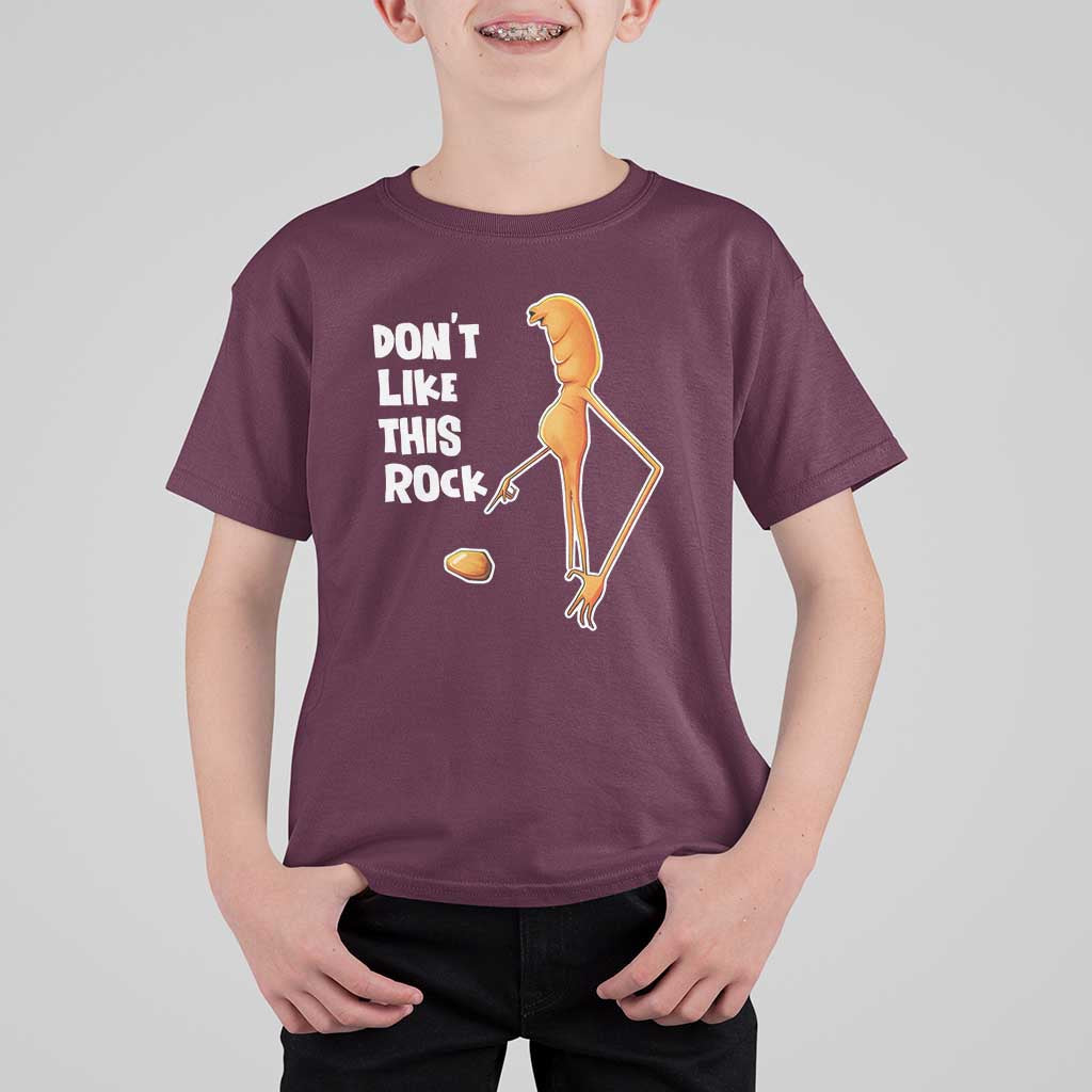 Marcus The Worm Meme T Shirt For Kid Do Not Like This Rock - Wonder Print Shop
