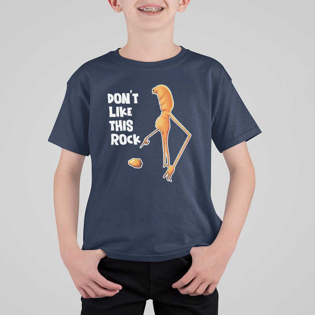 Marcus The Worm Meme T Shirt For Kid Do Not Like This Rock - Wonder Print Shop