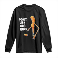 Marcus The Worm Meme Long Sleeve Shirt Do Not Like This Rock - Wonder Print Shop