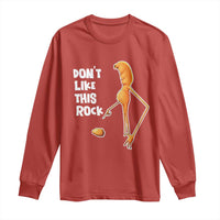 Marcus The Worm Meme Long Sleeve Shirt Do Not Like This Rock - Wonder Print Shop