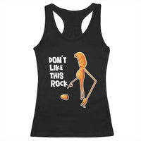 Marcus The Worm Meme Racerback Tank Top Do Not Like This Rock - Wonder Print Shop