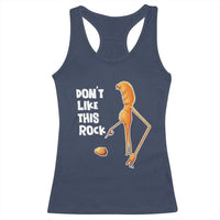 Marcus The Worm Meme Racerback Tank Top Do Not Like This Rock - Wonder Print Shop