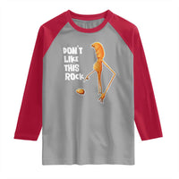 Marcus The Worm Meme Raglan Shirt Do Not Like This Rock - Wonder Print Shop