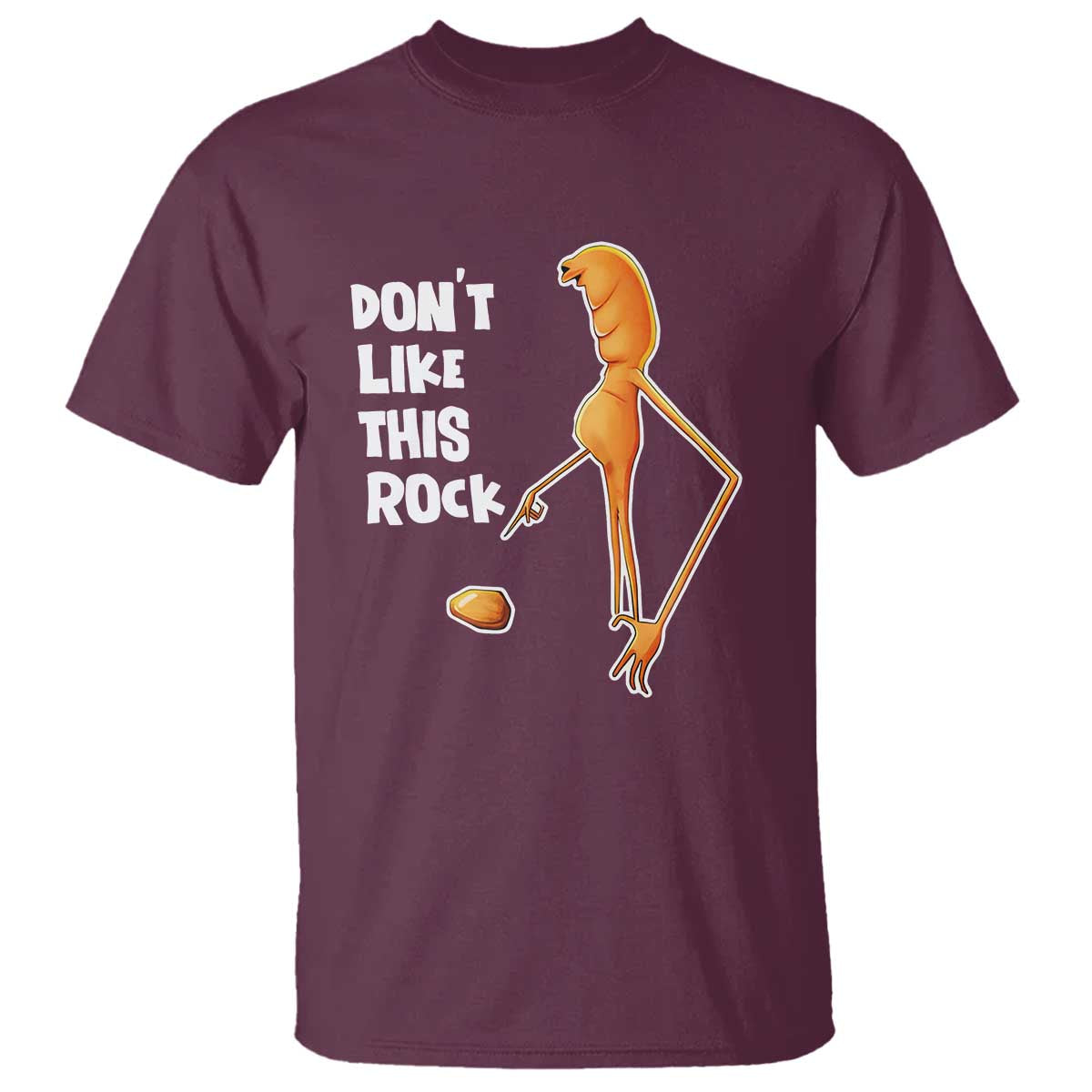 Marcus The Worm Meme T Shirt Do Not Like This Rock - Wonder Print Shop