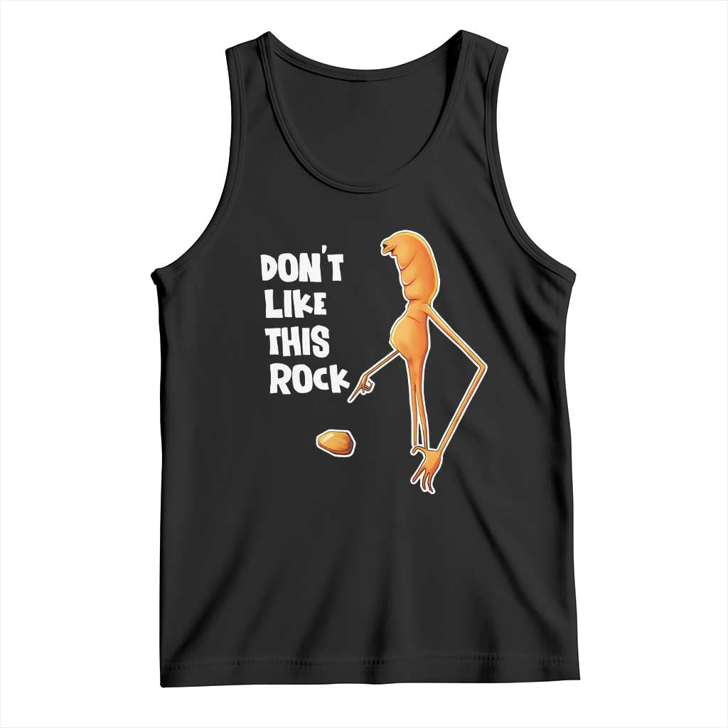 Marcus The Worm Meme Tank Top Do Not Like This Rock - Wonder Print Shop