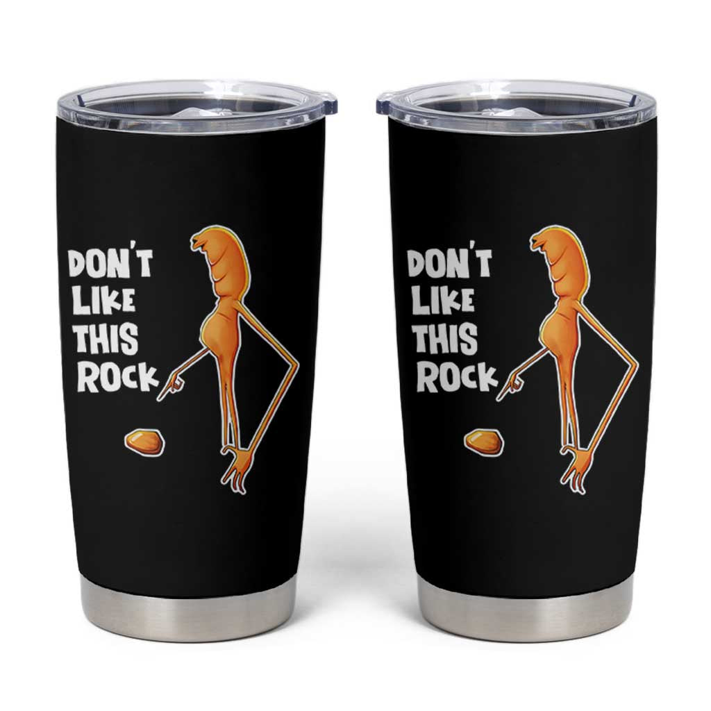 Marcus The Worm Meme Tumbler Cup Do Not Like This Rock - Wonder Print Shop