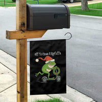 Off To Cause A Kerfuffle Garden Flag Funny Frog Christmas - Wonder Print Shop
