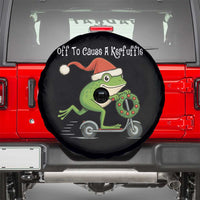 Off To Cause A Kerfuffle Spare Tire Cover Funny Frog Christmas - Wonder Print Shop