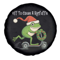 Off To Cause A Kerfuffle Spare Tire Cover Funny Frog Christmas - Wonder Print Shop