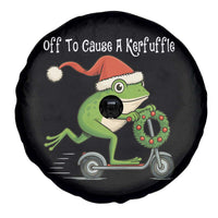 Off To Cause A Kerfuffle Spare Tire Cover Funny Frog Christmas - Wonder Print Shop