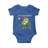 Off To Cause A Kerfuffle Baby Onesie Funny Frog Christmas - Wonder Print Shop