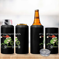 Off To Cause A Kerfuffle 4 in 1 Can Cooler Tumbler Funny Frog Christmas - Wonder Print Shop