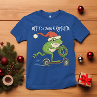 Off To Cause A Kerfuffle T Shirt Funny Frog Christmas - Wonder Print Shop