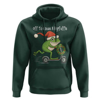 Off To Cause A Kerfuffle Hoodie Funny Frog Christmas - Wonder Print Shop