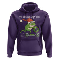 Off To Cause A Kerfuffle Hoodie Funny Frog Christmas - Wonder Print Shop