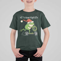Off To Cause A Kerfuffle T Shirt For Kid Funny Frog Christmas - Wonder Print Shop