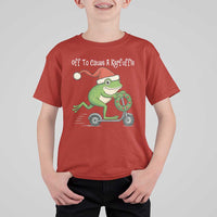 Off To Cause A Kerfuffle T Shirt For Kid Funny Frog Christmas - Wonder Print Shop