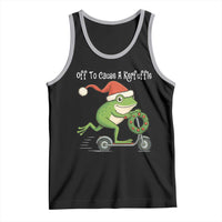Off To Cause A Kerfuffle Tank Top Funny Frog Christmas - Wonder Print Shop