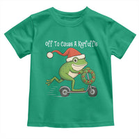 Off To Cause A Kerfuffle Toddler T Shirt Funny Frog Christmas - Wonder Print Shop