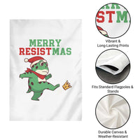 Merry Resistmas Frog Christmas Garden Flag - Wonder Print Shop